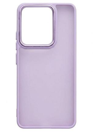 Чохол fiji lens для poco c85 бампер матовий з захистом блока камер violet