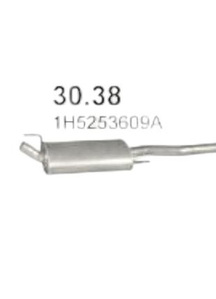 Глушитель volkswagen vento 1.6-2.0 polmostrow