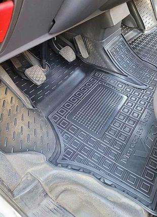 Коврики салона mercedes vito i (1996-2003) борт 2,5 см, с перемычкой avto-gumm