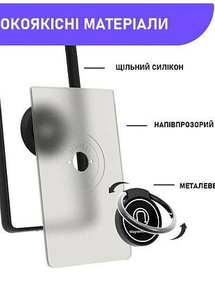 Чехол fiji colorframe для infinix note 60 / note 60 pro матовый бампер с кольцом подставкой black 2