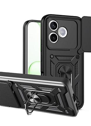 Чохол fiji camera defence для honor 600 lite бампер із захистом камери та підставкою black