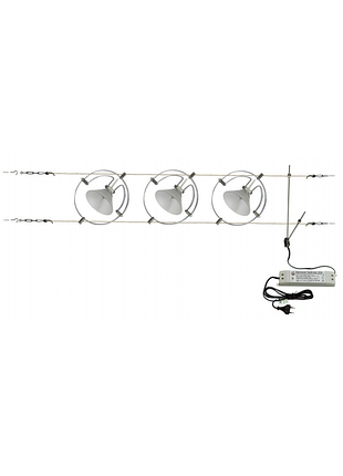 Светильник струнный поворотный (система) htl-83/3 white