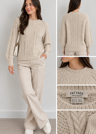 Кремовый мирор fat face p.38, без нюансов, в составе шерсть