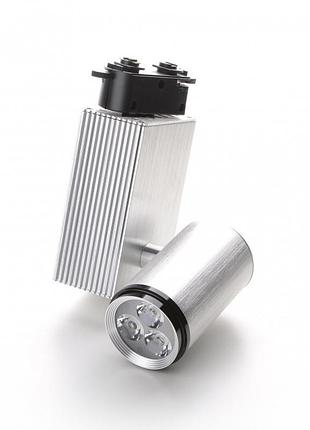 Світильник трековий поворотний led 205/3x2w nw silver brille l8-004