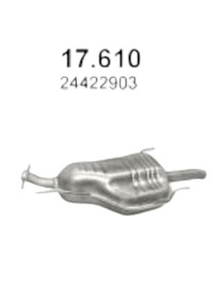 Глушник opel zafira a 2.0d polmostrow