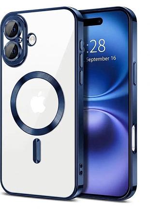 Чехол fiji chrome для apple iphone 17 с magsafe и защитой камер dark blue