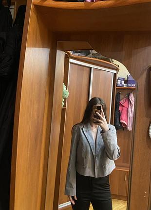 Укорочений двобортний піджак sinsay