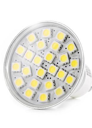 Лампа светодиодная led 3.3w gu10 cw mr16 220v
