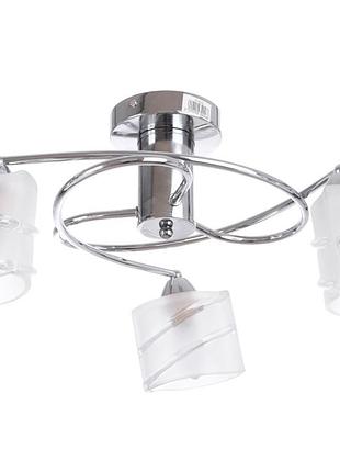 Люстра стельова для коридору e14 40w ch (lk-519c/3) brille l91-024