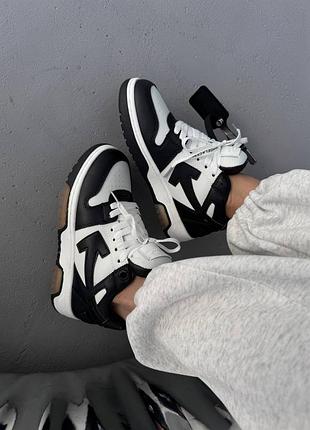 Кросівки off white x out of office black / white / gum