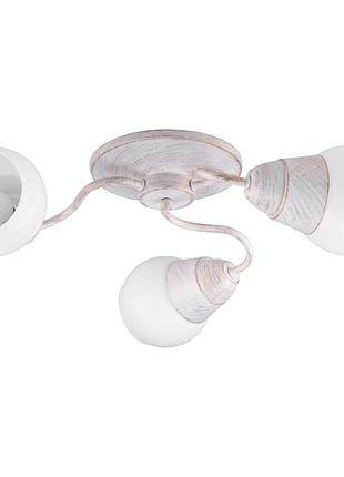 Люстра классическая потолочная в спальню e14 40w wh (lk-554c/3) brille 22-907