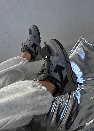 Кросівки off white x out of office grey / black