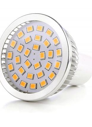 Лампа светодиодная led 4.6w gu10 ww mr16 220v