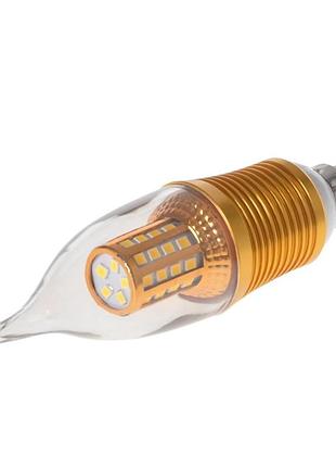 Лампа светодиодная led e14 9w ww cl37 220v