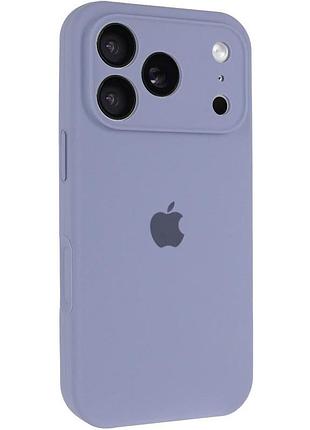 Чехол fiji silicone case full camera для apple iphone 17 pro бампер накладка с защитой камеры lavender grey
