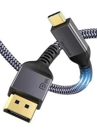 Кабель maxonar type-c displayport cable 8k 60 гц адаптер usb c - displayport