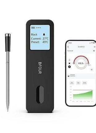 Термометр для мяса bfour wireless meat thermometer bf-30 беспроводной цифровой термометр для bbq