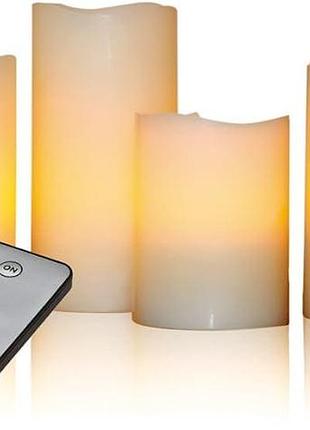 4 шт. набор светодиодных свечей x4-life led echtwachs kerzen декоративные led свечи
