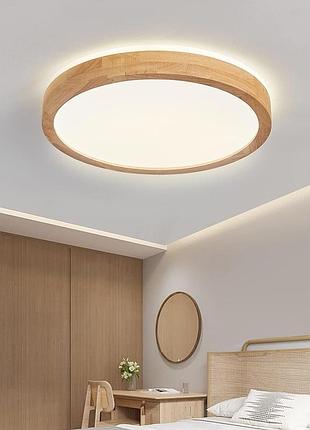 Светильник потолочный led baerolc wood, 24 вт, 4500 k, нейтрально-белый