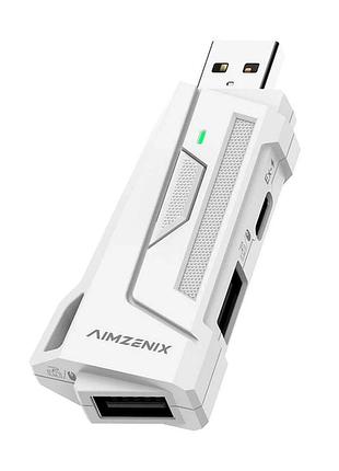 Адаптер ігрової клавіатури та миші aimzenix ax200 usb перехідник для миші та клавіатури