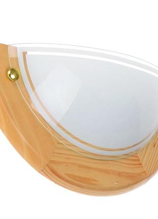 Бра настінне накладне дерев'яне у ванну половинка pk-040/1p-10 brille 181050