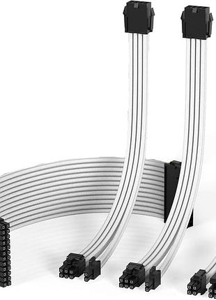 4 шт. кабель для модифікований графічний процесор ezdiy-fab 2-ws 18awg-300 подовжувальний кабель для блока живлення