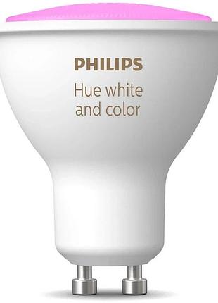 2 шт. комплект умных лампочек philips hue 9290019531 350lm gu10 bluetooth/zigbee смарт лампочки с приложением