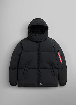 Оригінал! чоловічий зимовий пуховик alpha industries puffer parka mjp55501c1_001 у новому стані