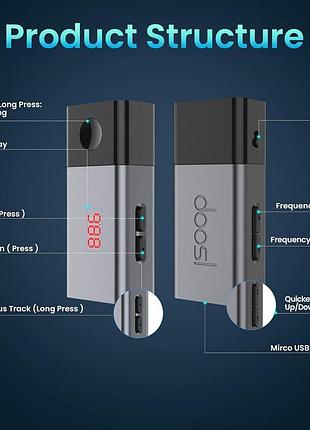 Bluetooth fm-передатчик для автомобилей doosl bluetooth fm transmitter dser106 автомобильный fm модулятор 7