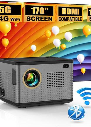 Мини-проектор с bluetooth led source led projector lx5501-1 портативный wifi проектор