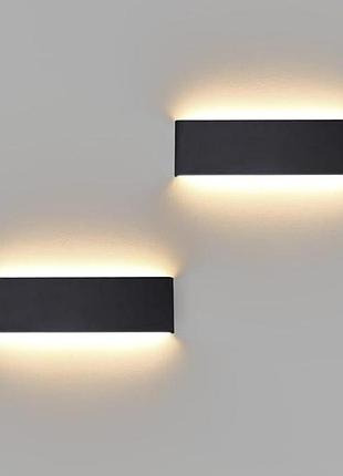 2шт. настенные светильники 40см 10вт 3000k lureshine g9-2835-88led современные настенные светильники для помещений