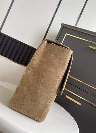 Сумка замшева maxi flap bag 3
