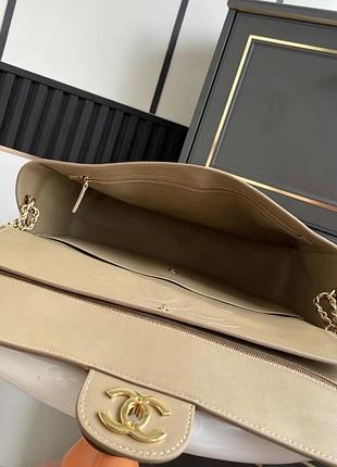 Сумка замшева maxi flap bag 8