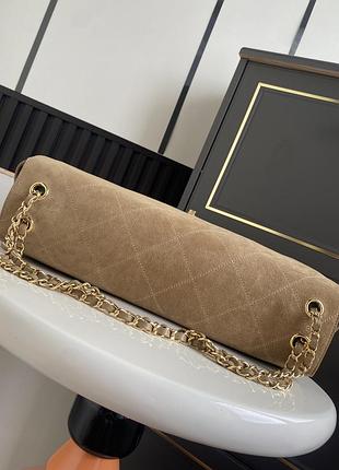 Сумка замшева maxi flap bag 4