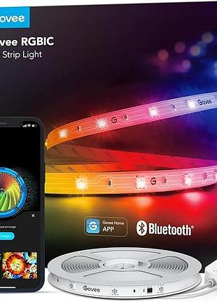Светодиодная лента govee rgbic basic-led strip lights h617a, 5m умная led лента с управлением через приложение