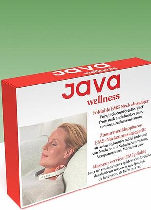 Складной массажер для шеи java wellness foldable ems neck massager 62948 массажер с 6 видами и 9 уровнями интенсивности 3