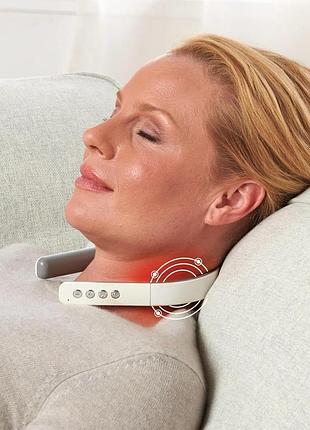 Складной массажер для шеи java wellness foldable ems neck massager 62948 массажер с 6 видами и 9 уровнями интенсивности 7