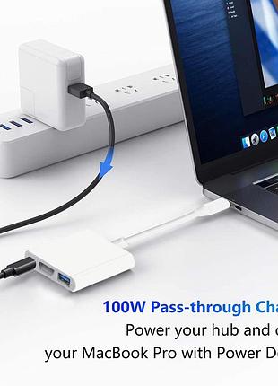 Цифровой av адаптер usb-c digital av multiport adapter универсальный адаптер ля внешнего монитора 5