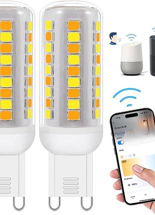 2 шт. умные лампочки i-shunfa g9-58led-wifi светодиодная led лампочка с регулируемой яркостью и цветовой температурой