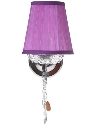 Бра з абажуром настінне накладне з вимикачем bl-089w/1 brille yl146