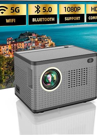 Мини-проектор ankouja ultra hd home projector портативный проектор для домашнего кинотеатра full hd 1080p