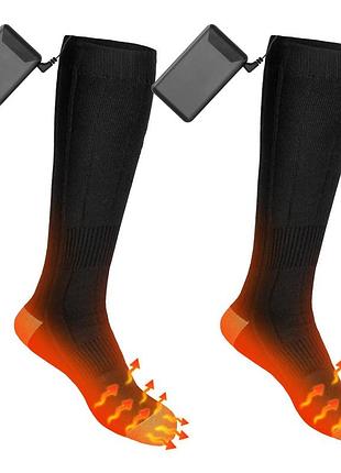 Термошкарпетки з електричним підігрівом heated socks anb-h02 l на акумуляторах 3,7 в 4000 ма·год