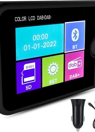 Автомобільний радіоадаптер camecho dab+ автомобільний стерео mp3-плеєр із функцією гучного зв'язку