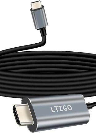 Кабель-адаптер usb c-hdmi ltzgo usb-c to high-definition&4k hdmi adapter hdmi адаптер для ноутбуків 1.8 м