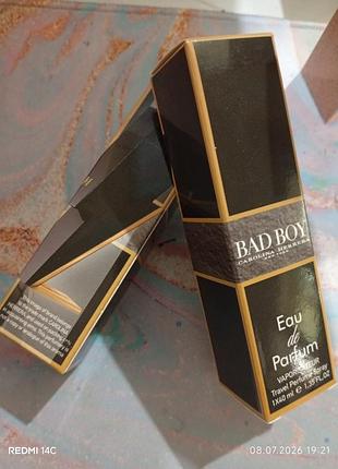 Мужские духи bad boy travel perfume 40 мл для мужчин