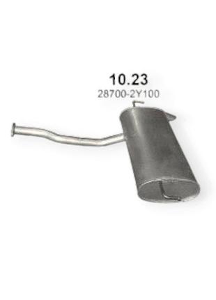 Глушитель hyundai ix35 2.0 (polmo) polmostrow