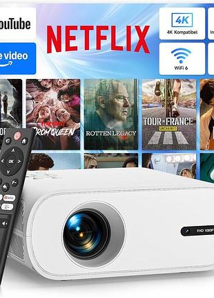 Мини-проектор full hd 1080p wi-fi smart projector c10 портативный проектор с жк-дисплеем и пультом дистанционного управления
