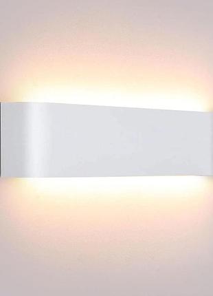 Світлодіодний настінний світильник 3000k 30 см lightess olb-ty301-12w світильник з акриловим плафоном