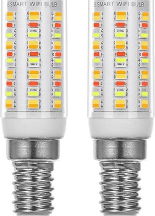 Комплект з 2 led ламп i-shunfa e14 rgb wi-fi smart led bulb світлодіодна декоративна лампа