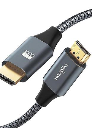 Кабель twozoh hdmi на hdmi 4k uhd 18 гбит/с 5 м скоростной кабель для передачу видео высокого качества
